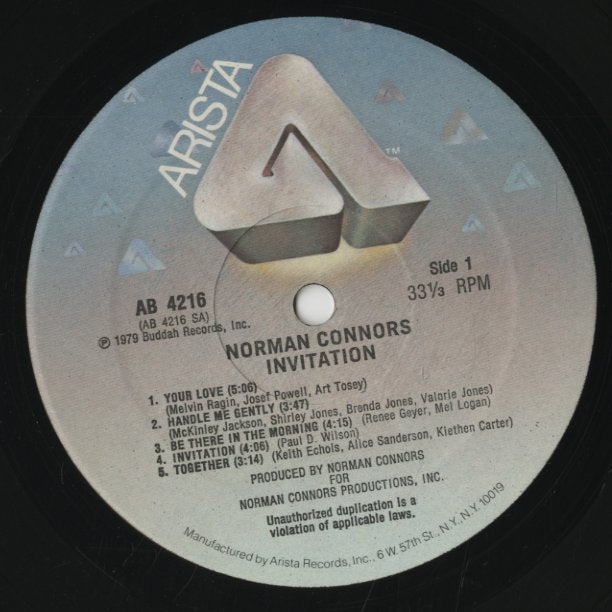 Norman Connors / ノーマン・コナーズ / Invitation (AB 4216)