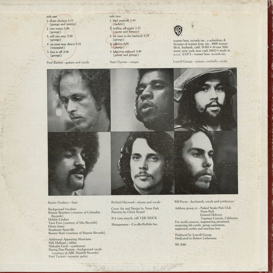 Little Feat - Dixie Chicken (BS 2686) 1976 US Warner Bros.|中古LP