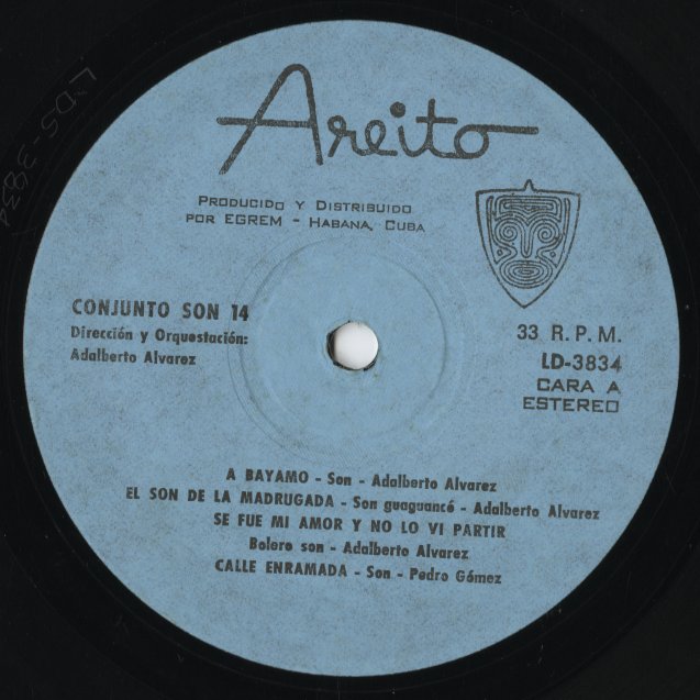 Conjunto Son 14 - A Bayamo En Cache (LD-3834) 1979 CUBA Areito|中古LP