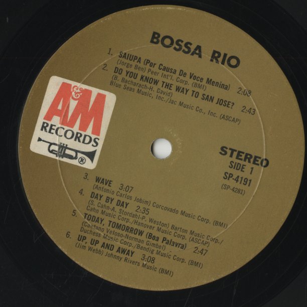 Bossa Rio / ボッサ・リオ (1969) (SP-4191)