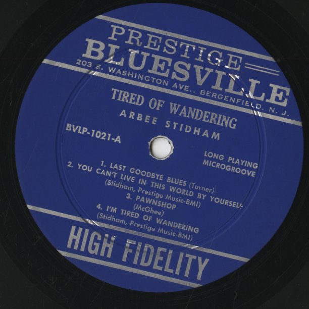 Arbee Stidham / アービー・スティッドハム / Tired Of Wandering (BVLP1021)