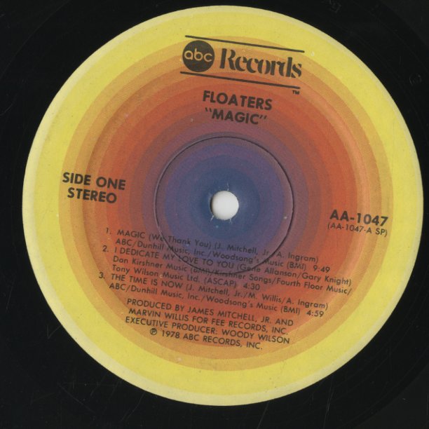 The Floaters - Magic (AA-1047) 1978 US ABC Records|中古LP