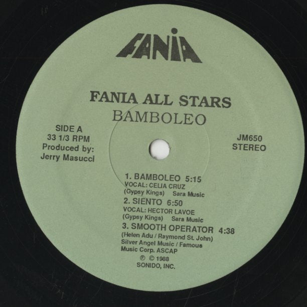 Fania All Stars / ファニア・オールスターズ / Bamboleo (JM650)