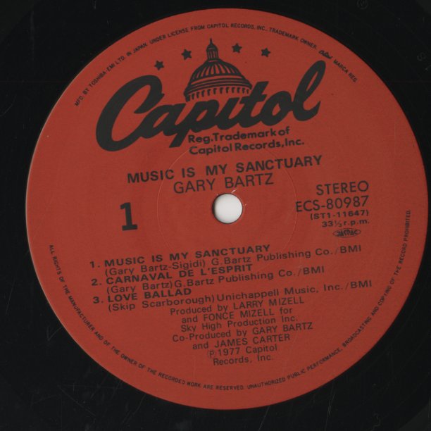 Gary Bartz / ゲイリー・バーツ / Music Is My Sanctuary (ECS-80987)