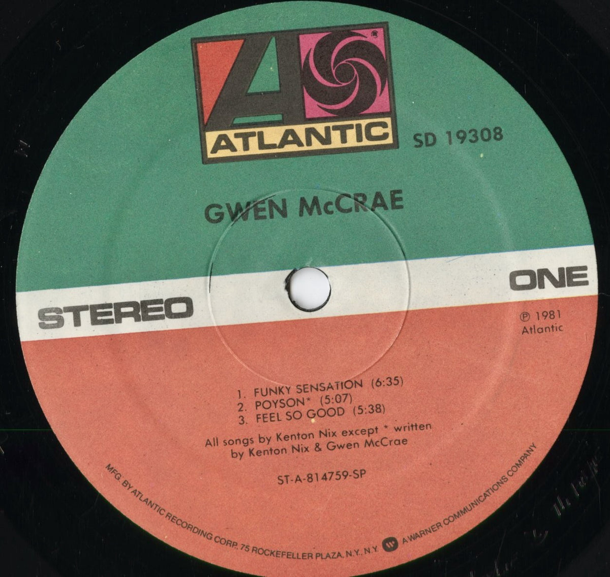 Gwen McCrae - Gwen McCrae (SD 19308) 1981 US Atlantic|中古LP