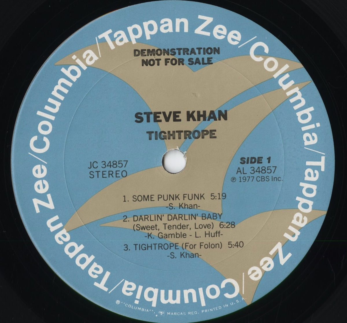 Steve Khan - Tightrope (JC 34857) 1977 US Columbia/Tappan Zee|中古LP