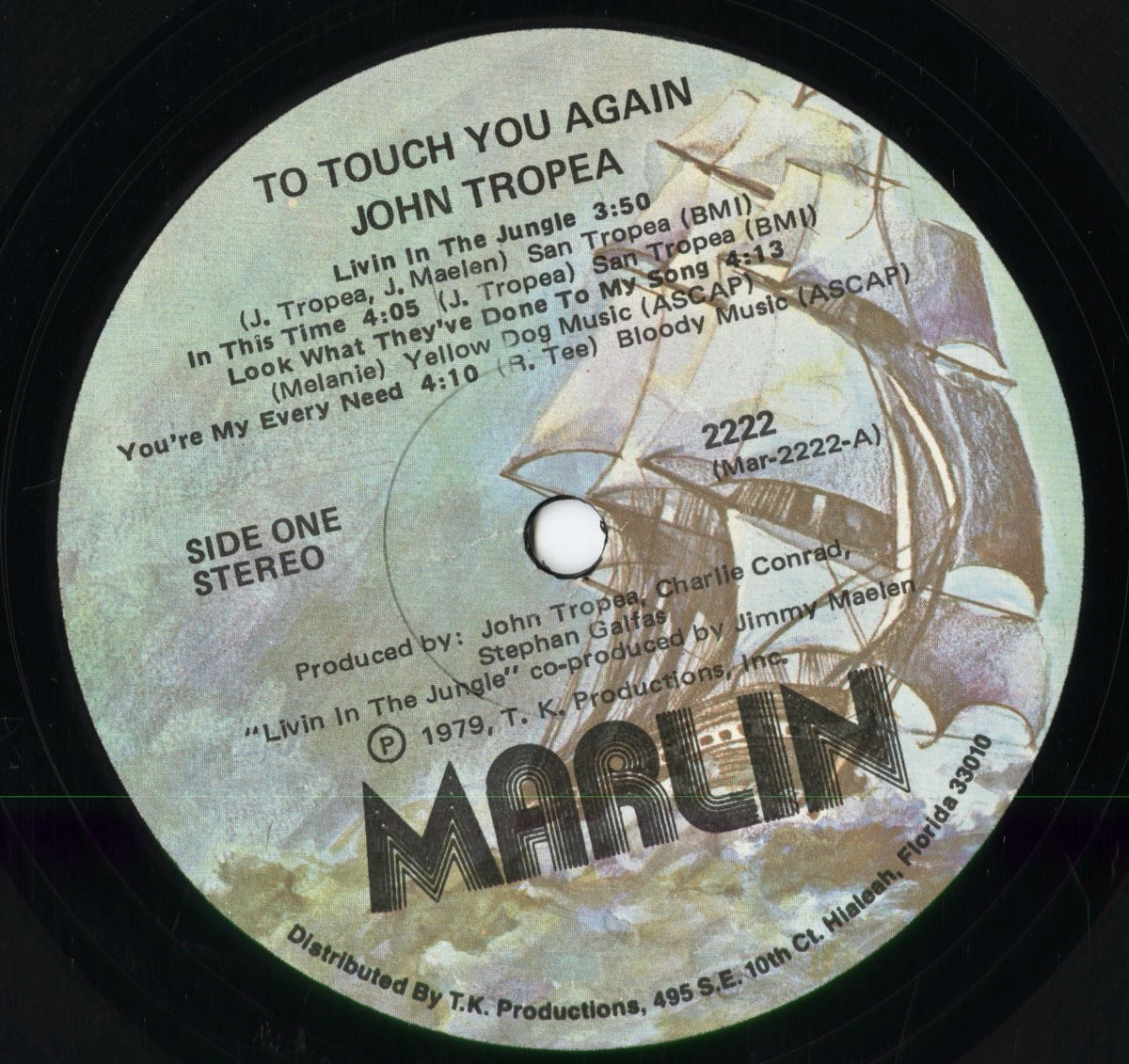 John Tropea - To Touch You Again (MARLIN2222) 1979 US Marlin|中古LP