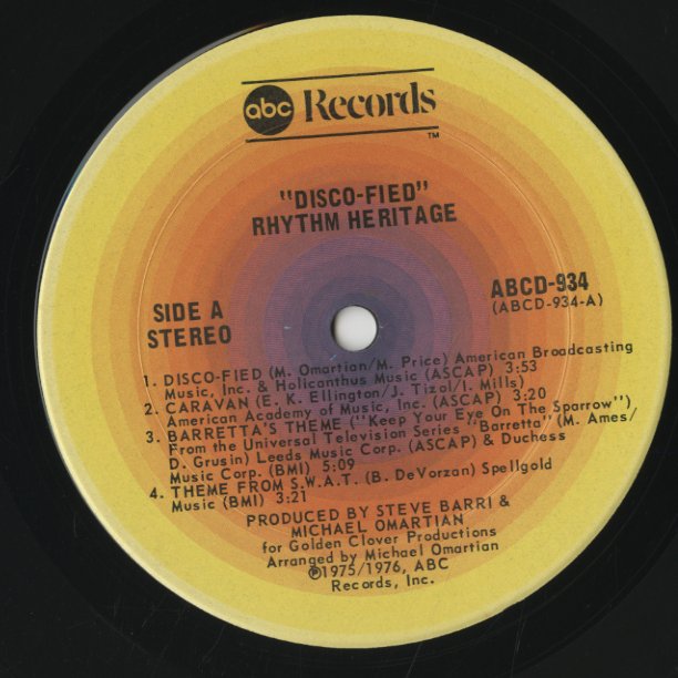 Rhythm Heritage / リズム・ヘリテージ / Disco-Fied (ABCD-934)