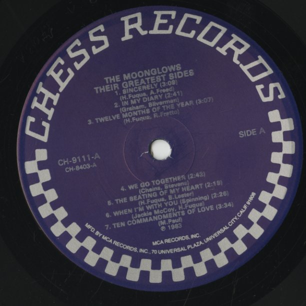 The Moonglows / ムーングロウズ / Their Greatest Hits (CH-9111)