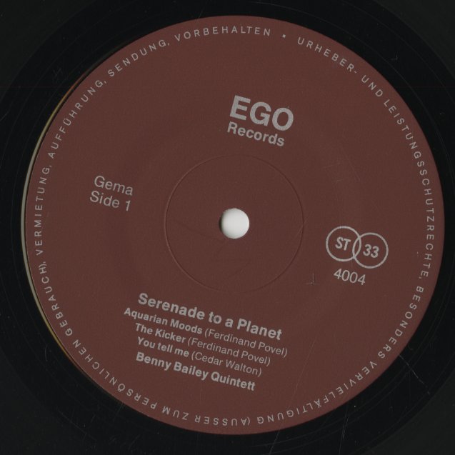 Benny Bailey / ベニー・ベイリー / Serenade To A Planet (4004)