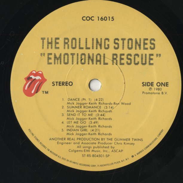 The Rolling Stones / ローリング・ストーンズ / Emotional Rescue (COC 16015)