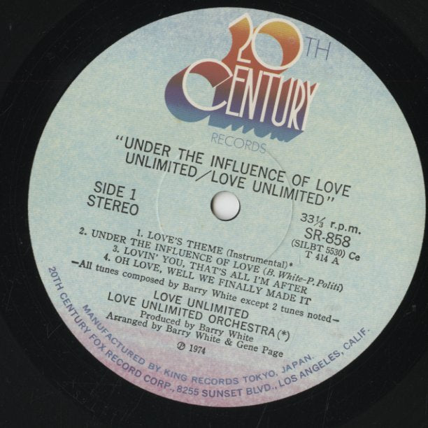 Love Unlimited / ラヴ・アンリミテッド / Under The Influence Of (SR858)