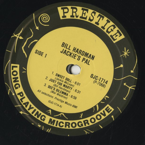 Bill Hardman / ビル・ハードマン / Jackie's Pal (OJC1714)