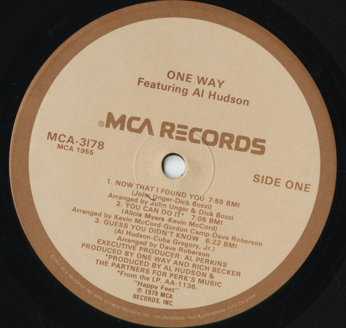 One Way Featuring Al Hudson - S.T. (MCA-3178) 1979 US MCA|中古LP