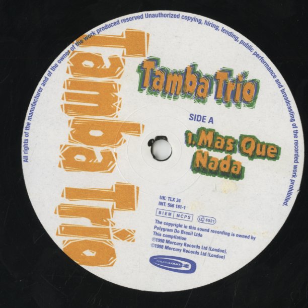 Tamba Trio / タンバ・トリオ / Mas Que Nada -12" (TLX34)