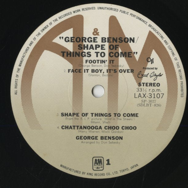 George Benson / ジョージ・ベンソン / Shape Of Things To Come (LAX3107)