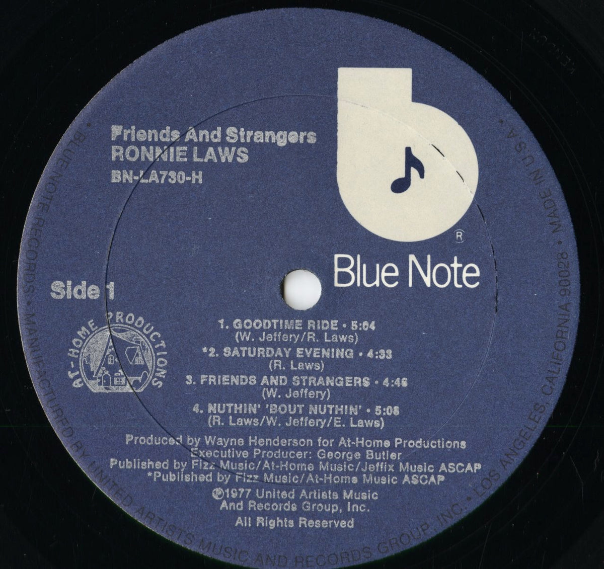 Ronnie Laws - Friends & Strangers (BN-LA730H) 1977 US Blue Note|中古LP