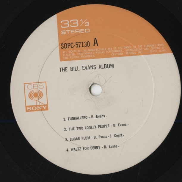 Bill Evans / ビル・エヴァンス / The Bill Evans Album (SOPC57130)