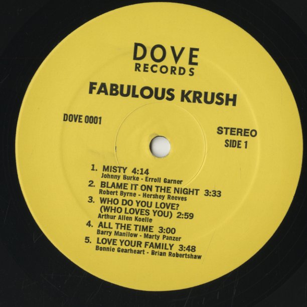 Fabulous Krush / ファビュラス・クラッシュ (1979) (DOVE0001)