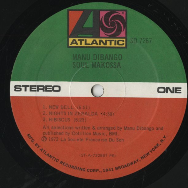 Manu Dibango / マヌ・ディバンゴ / Soul Makossa (SD 7267)