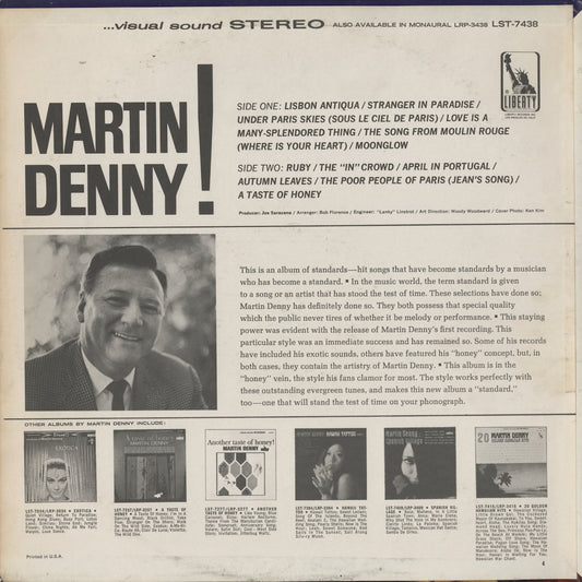 Martin Denny - Martin Denny! (LST7438) 1966 US Liberty STEREO|中古LP