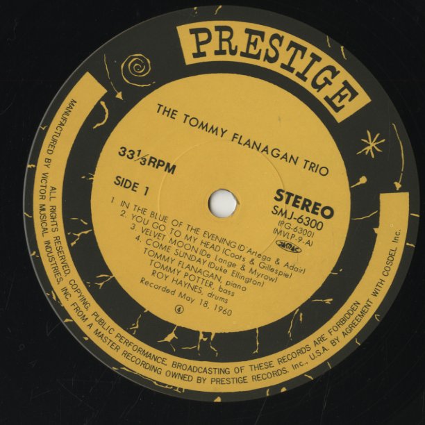 Tommy Flanagan / トミー・フラナガン / The Tommy Flanagan Trio (SMJ-6300)