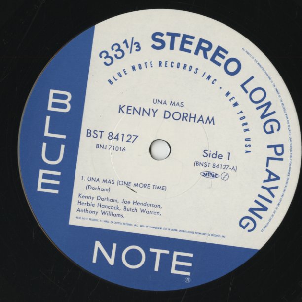 Kenny Dorham / ケニー・ドーハム / Una Mas (BNJ 71016)