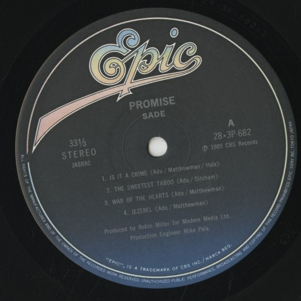 Sade / シャーデー / Promise (28-3P-682)