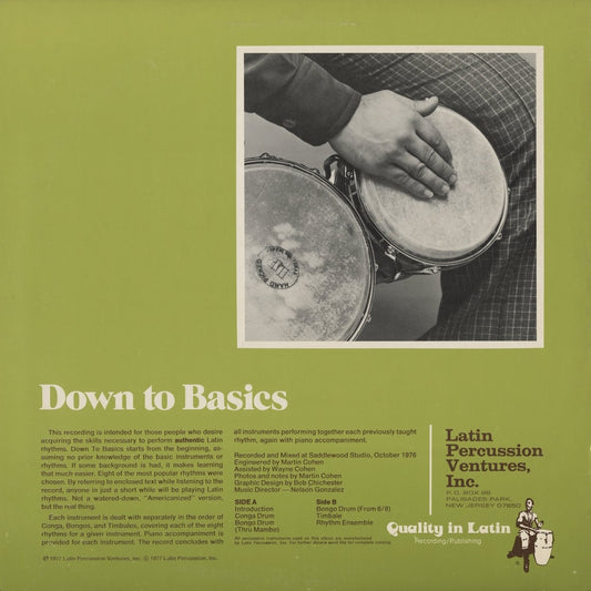 Understanding Latin Rhythms Vol. II – Down To Basics (LPV 422) LP 1977 US Latin Percussion Ventures | 中古LP