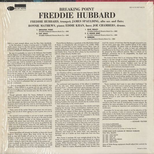Freddie Hubbard - Breaking Point (BST 84172) LP 1973 US Blue Note|中古LP