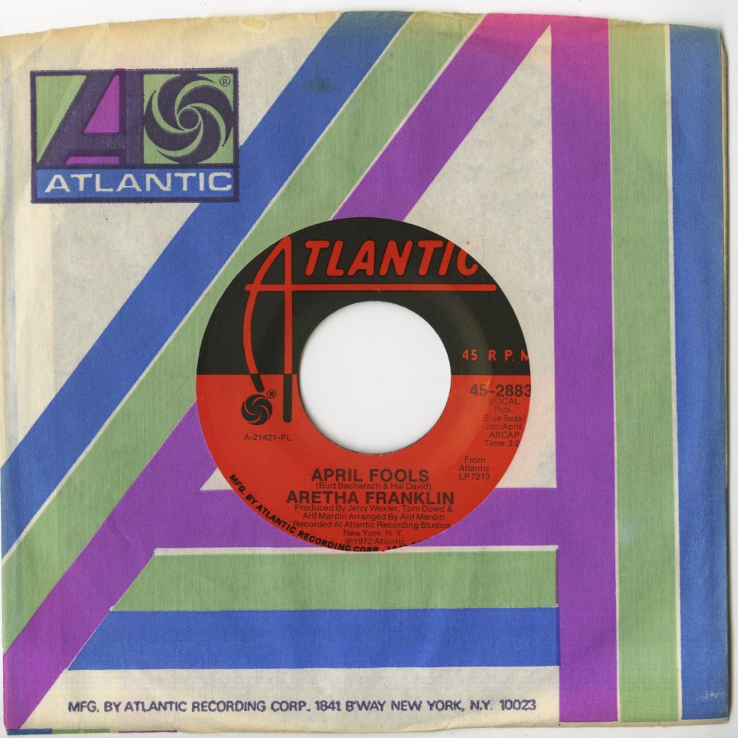 Aretha Franklin / All The King's Horses / April Fools (45-2883) -7 1972 US Atlantic