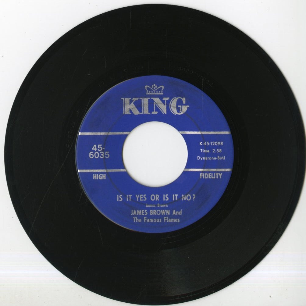 James Brown / ジェイムス・ブラウン / It's a Man's Man's Man's World / Is It Yes Or Is It No? -7 (45-6035)
