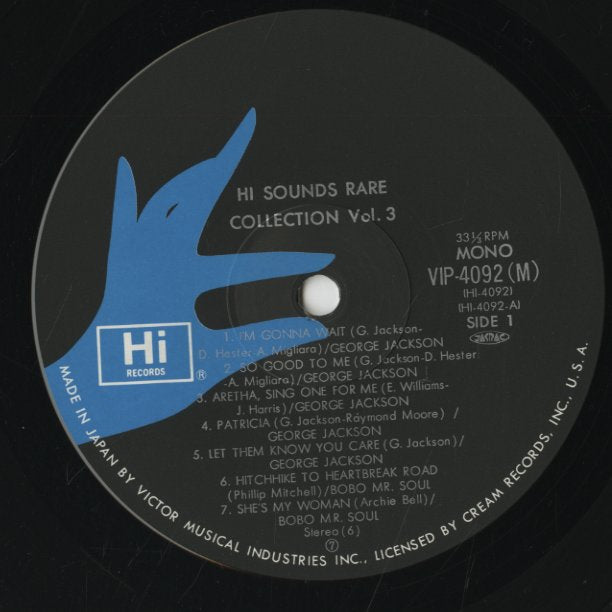 V.A./ Hi Sounds Rare Collection Vol.3 / I'm Gonna Wait (VIP-4092)