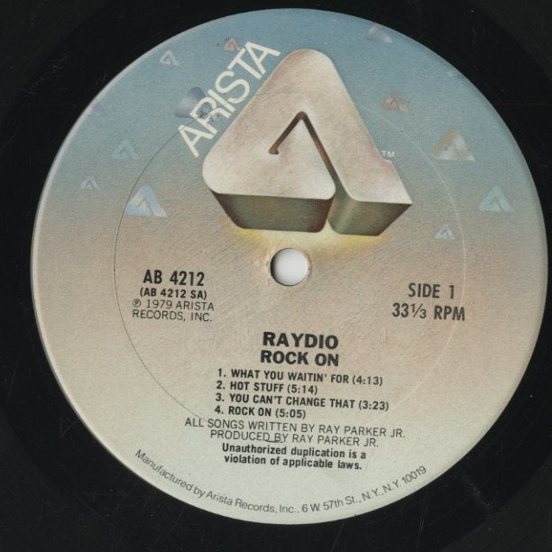 Raydio – Rock On (AB 4212) LP 1979 US Arista | 中古LP