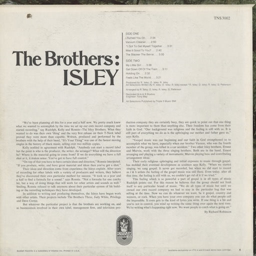 The Isley Brothers - The Brothers: Isley (TNS 3002) 1969 US T-Neck|中古LP