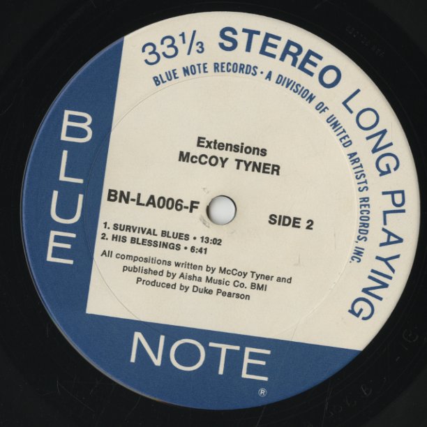 McCoy Tyner / マッコイ・タイナー / Extensions (BN LA006-F)