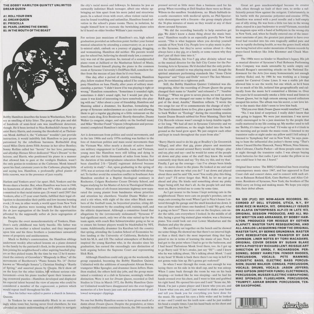 The Bobby Hamilton Quintet Unlimited / Dream Queen (NA5228)