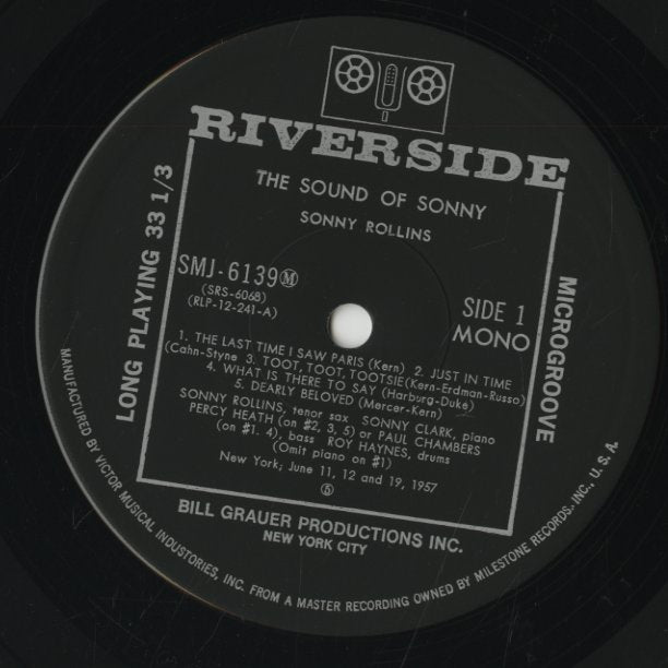 Sonny Rollins / ソニー・ロリンズ / The Sound Of Sonny (SMJ-6139(M))