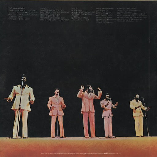 Manhattans - That's How Much I Love You (SOPM169) 1974 JPN CBS Sony|中古LP