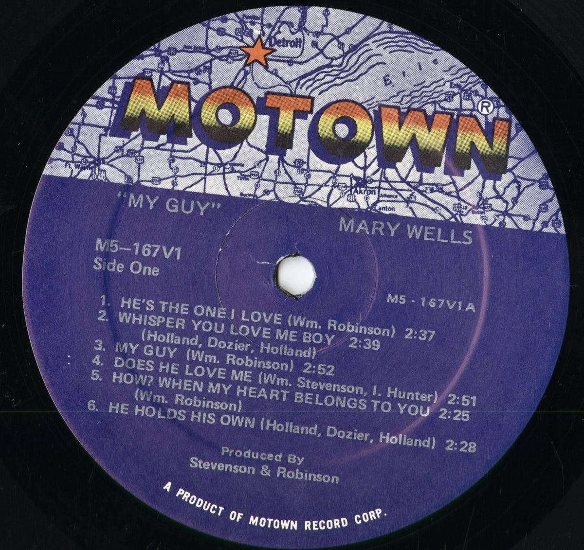 Mary Wells - Sings My Guy (M5-167V1) 1981 US Motown|中古LP