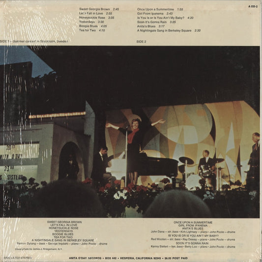 Anita O'Day - Once Upon A Summertime (AOD-2) LP 1973 US Anita O'Day Records|中古LP