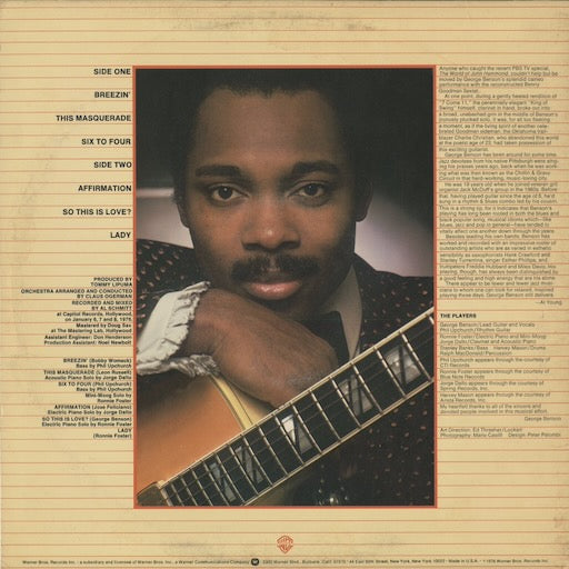 George Benson – Breezin' (BS 2919) 1977 US Warner Bros|中古LP