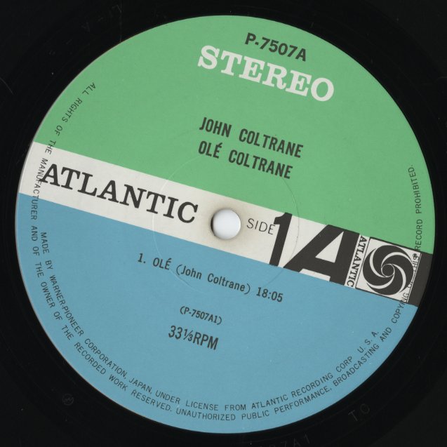 John Coltrane / ジョン・コルトレーン / Olé Coltrane (P-7501A)