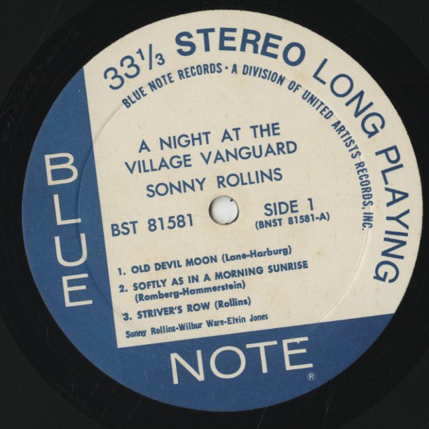 Sonny Rollins / ソニー・ロリンズ / A Night At The Village Vanguard (BST81581)