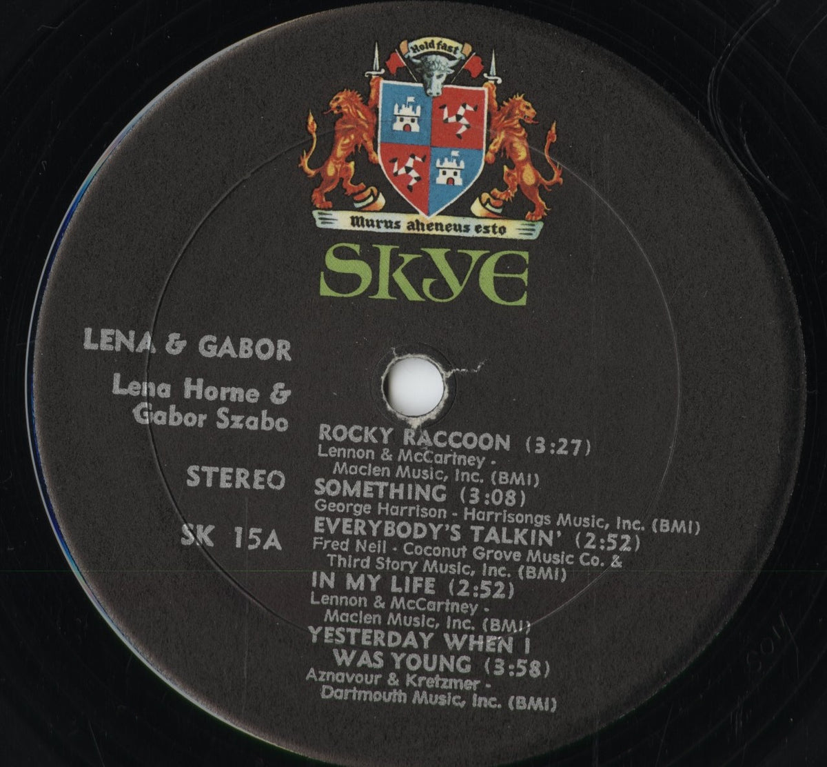 Lena Horne & Gabor Szabo – Watch What Happens (SK 15) 1970 US SKYE|中古LP