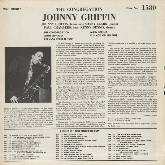 Johnny Griffin – The Congregation (BLP 1580) LP 1972 US Blue Note|中古LP