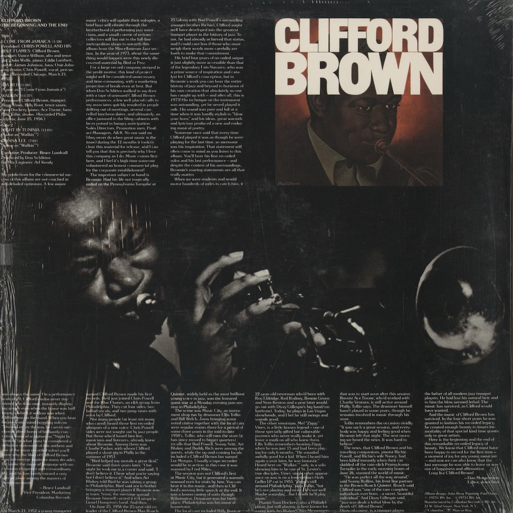 Clifford Brown - The Beginning And The End (C32284) LP 1973 US Columbia|中古LP