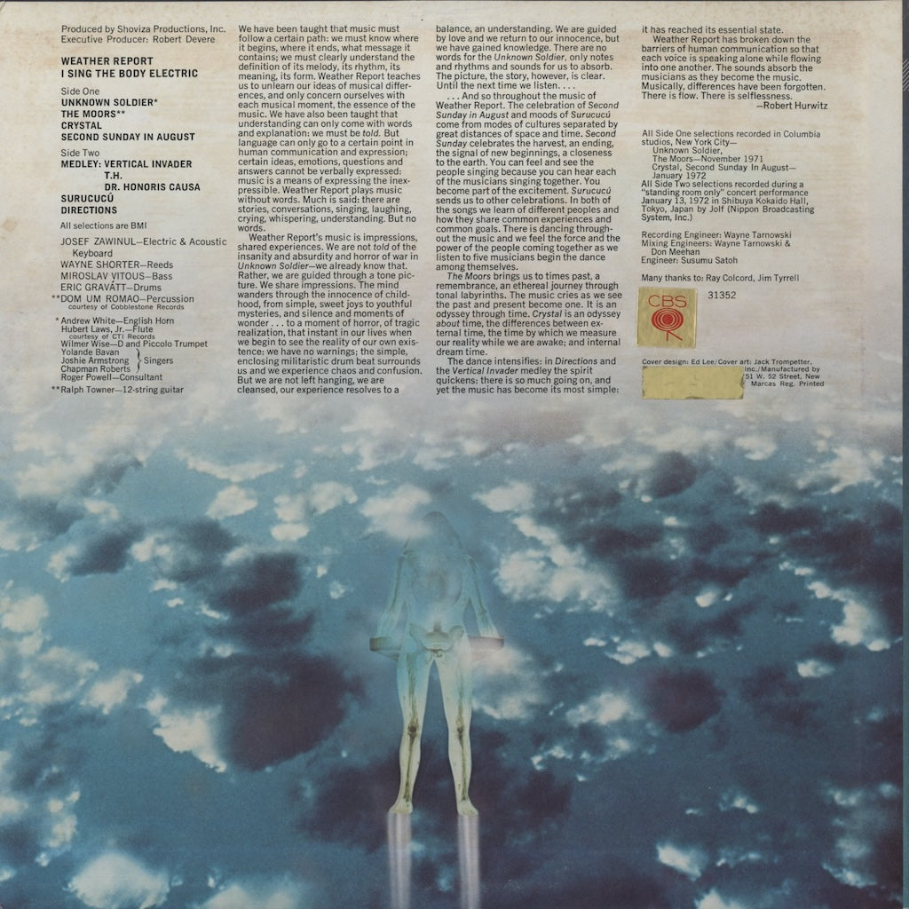 Weather Report / ウェザー・リポート / I Sing The Body Electric (PC31352)