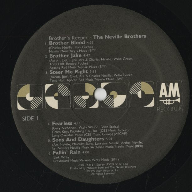 Neville Brothers / ネヴィル・ブラザーズ / Brother's Keeper (75021 53121)