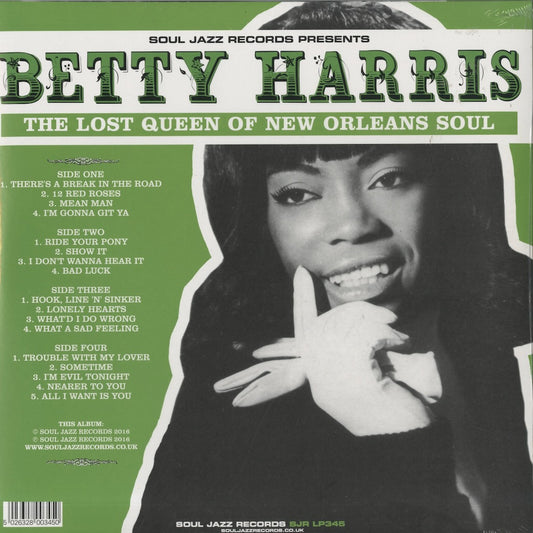 Betty Harris - The Lost Queen Of New Orleans Funk -2LP (SJRLP345) LP 2016 UK Soul Jazz Records|新品LP